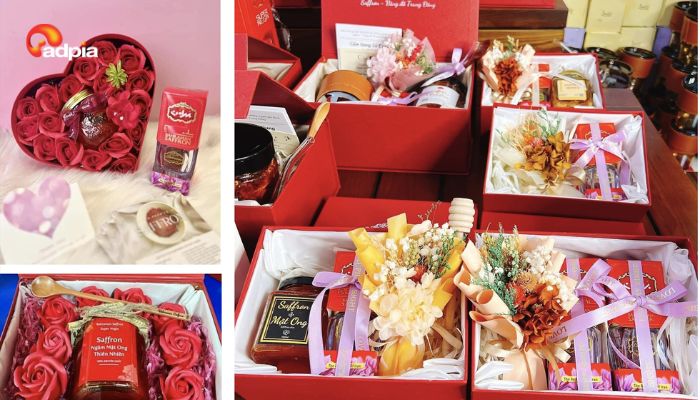 Set qu&agrave; Valentine